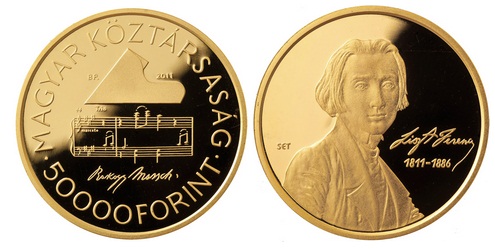 2011 LISZT FERENC SZÜLETÉSÉNEK 200. ÉVFORDULÓJA - ARANYÉRME